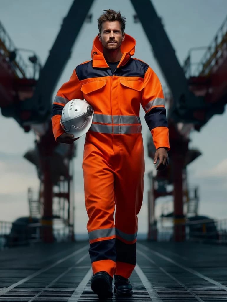 POLARTEC Winter Coveralls - High-Viz Dual Color with Reflective tapes