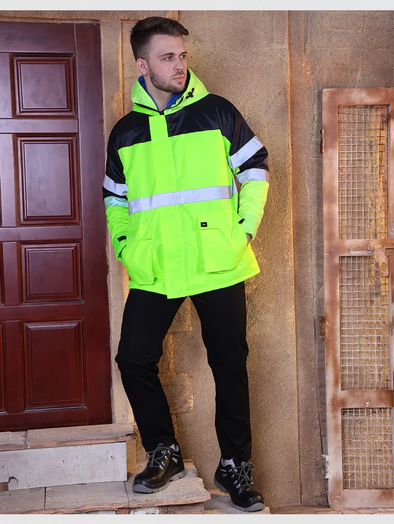 ALPINE Parka Jacket - High-Viz Dual Color with Reflective Tapes