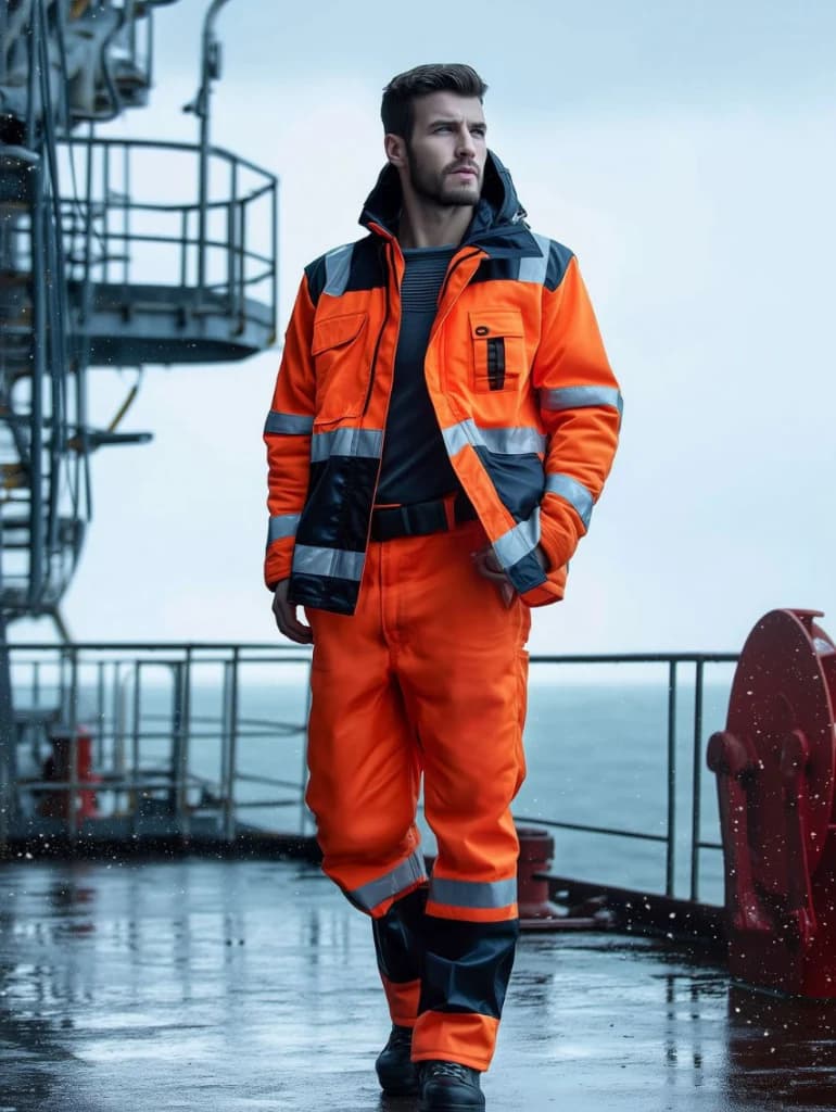 POLARTEC Parka Jacket - High-Viz Dual Color with Reflective Tapes